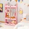 Costway Kids Dress up Storage Hanging Armoire Dresser Pretend Costume Closet w/ Mirror